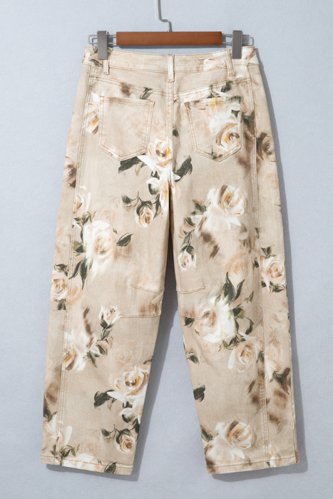 Prairie Bloom Barrel Jeans
