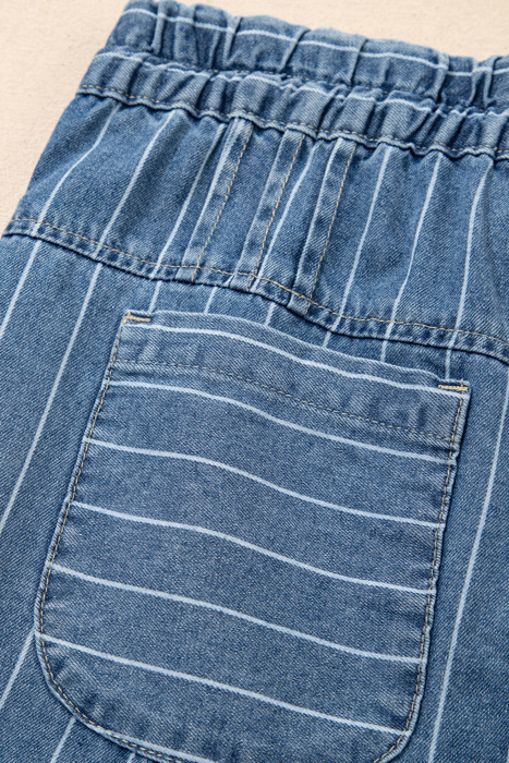 Blue Skies Stripe Wide Leg Jeans