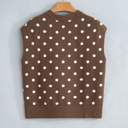  Mocha Dot Dolman Sweater
