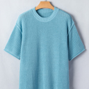  Misty Coast Exposed Seam Sweater