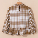 Rustic Plaid Peplum Top