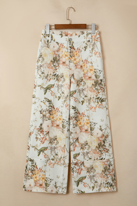 Vintage Bloom Wide Leg Jeans