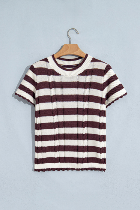 Harvest Cable Stripe Sweater