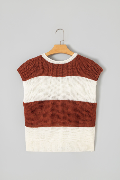 Canyon Stripe V-Neck Sweater