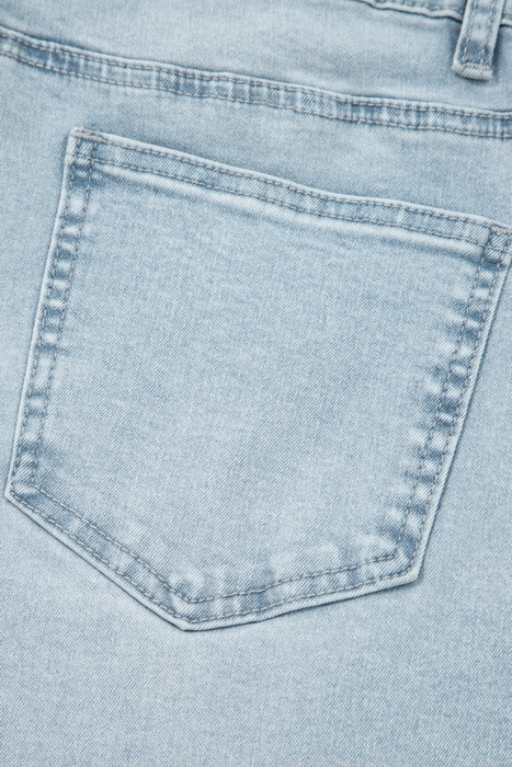 Blue Wander Cropped Barrel Jeans