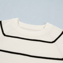  Seaside Stripe Ribbed Sweater Tee