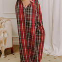  Cozy Plaid Pocket Pants