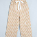  Apricot Stripe Drawstring Pants