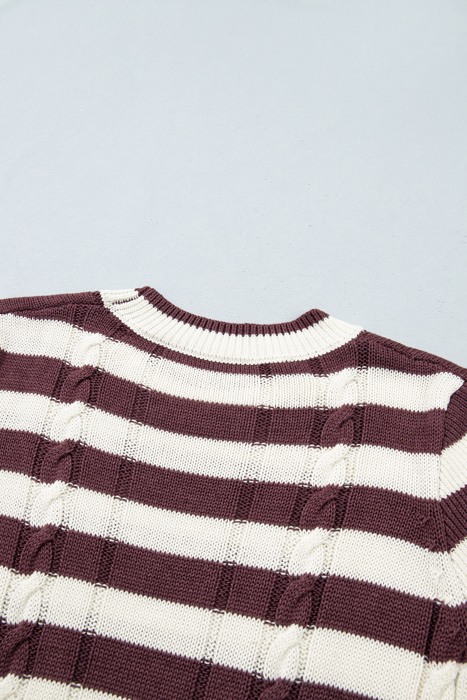 Harvest Cable Stripe Sweater