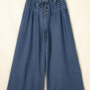  Dotty Blue Wide Leg Jeans