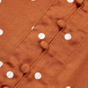  Cocoa Dot V-Neck Blouse