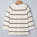  Seaside Stripe Ribbed Sweater Tee