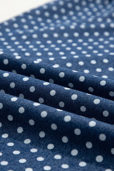 Dotty Blue Wide Leg Jeans