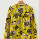  Golden Garden Ruffle Blouse