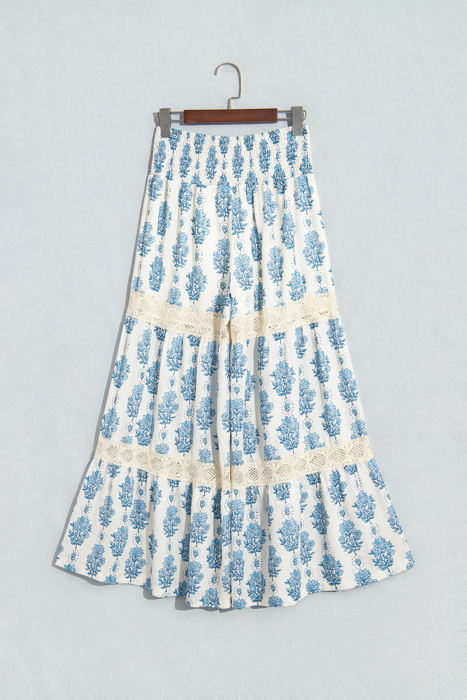 Blue Garden Lace Pants