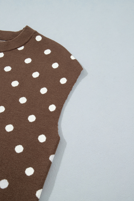 Mocha Dot Dolman Sweater