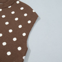  Mocha Dot Dolman Sweater