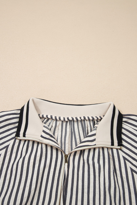 City Stripe Polo Blouse