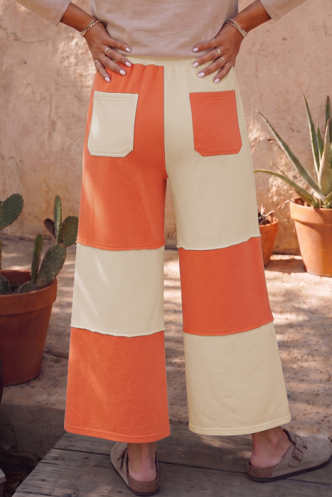 Rust Horizon Wide Leg Pants
