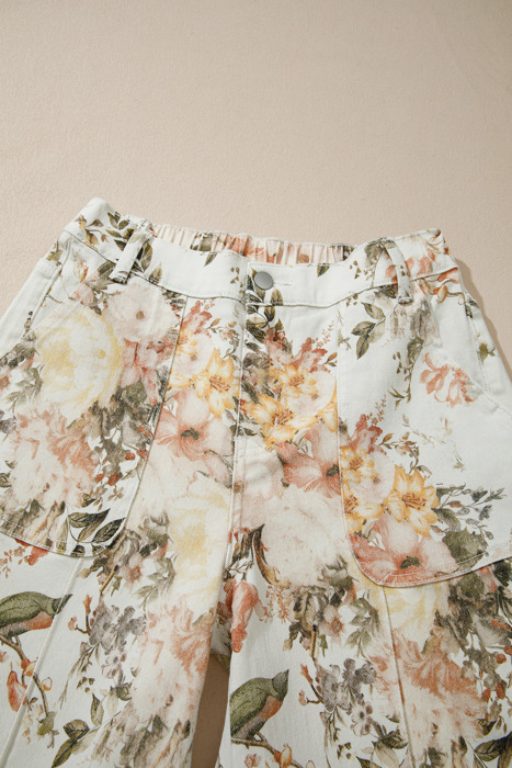 Vintage Bloom Wide Leg Jeans