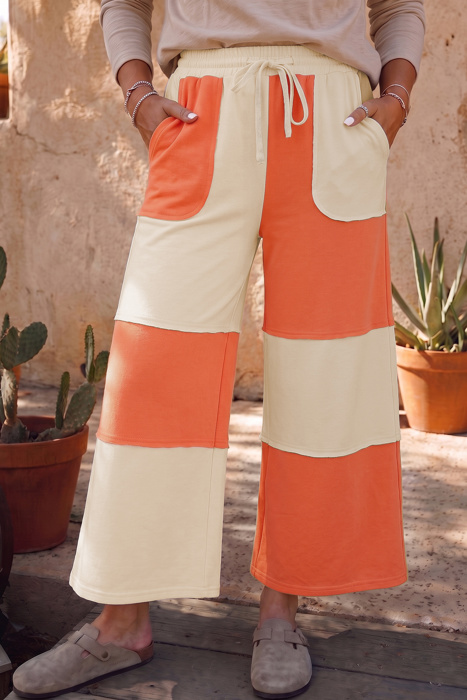 Rust Horizon Wide Leg Pants
