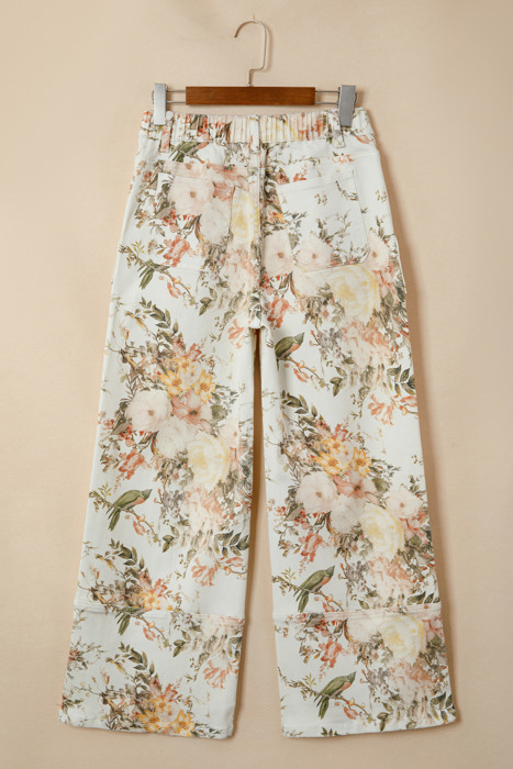 Vintage Bloom Wide Leg Jeans