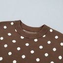  Mocha Dot Dolman Sweater