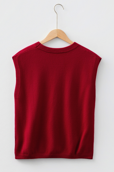 Red Ember Cap Sleeve Sweater