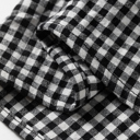  Midnight Plaid Shirred Blouse