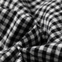  Midnight Plaid Shirred Blouse
