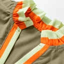  Clover Stripe Ruffle Blouse