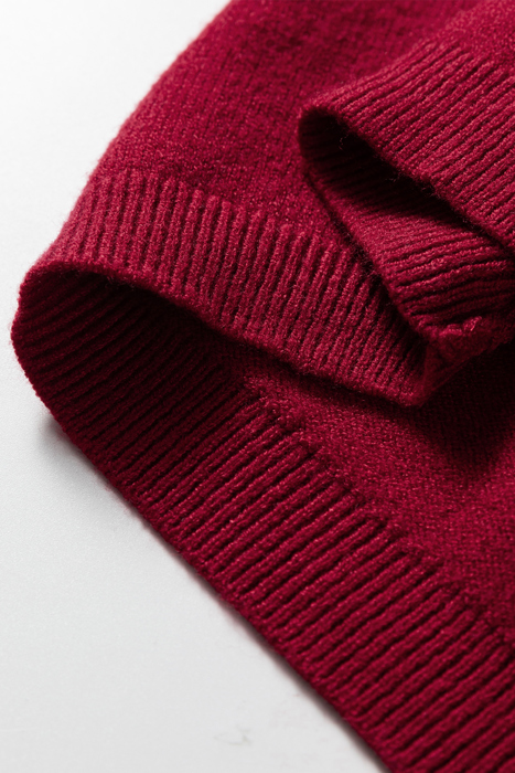 Red Ember Cap Sleeve Sweater