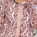  Wildflower Ruffle Stripe Shirt