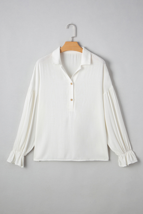 Snowdrop Ruffle Puff Shirt