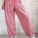  Red Stripe Relaxed Pants