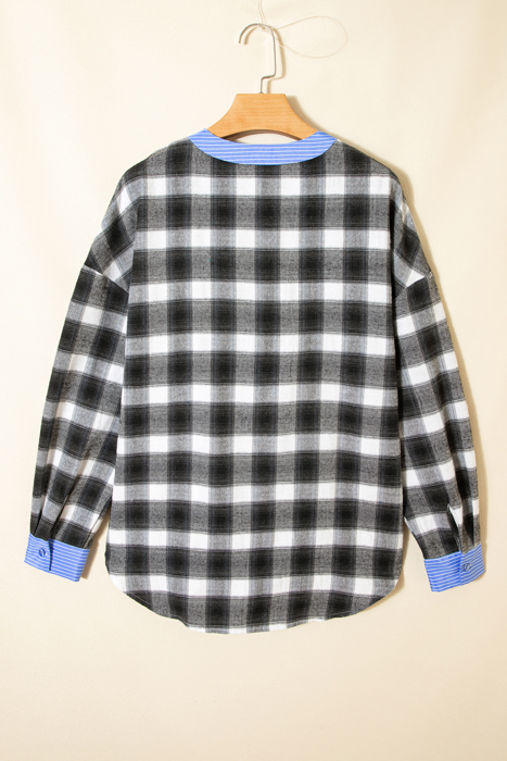 After Dark Plaid Blouse