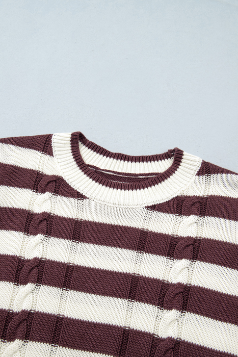 Harvest Cable Stripe Sweater