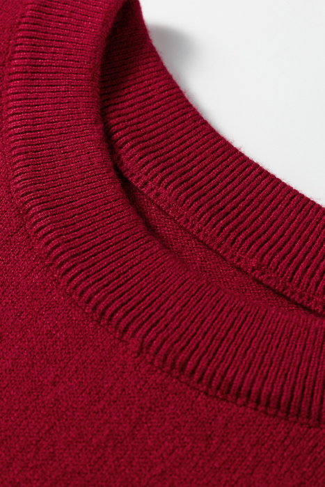 Red Ember Cap Sleeve Sweater