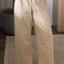 Apricot Stripe Drawstring Pants