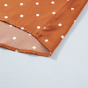 Cocoa Dot V-Neck Blouse