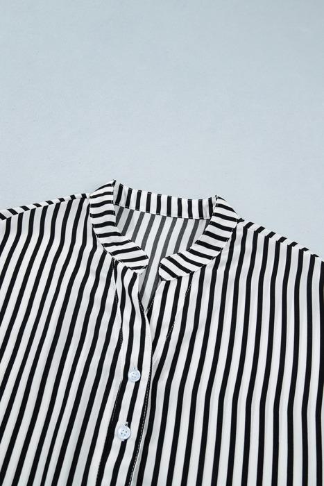 Midnight Stripe Button-Up