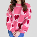  Sweetheart Checkered Knit