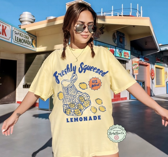 Freshly Squeezed Lemonade Shirt, Summer Graphic Tee, Summer Fruit Shirt, Comfort Colors Summer Vibes Tshirt