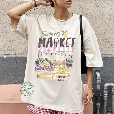 Farmers Market Shirt, Italian Summer Shirt, Womens Summer Graphic Tee, Il Mercato Shirt, Trendy Summer Tee, Farmers Market Tshirt