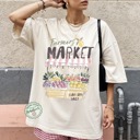  Farmers Market Shirt, Italian Summer Shirt, Womens Summer Graphic Tee, Il Mercato Shirt, Trendy Summer Tee, Farmers Market Tshirt