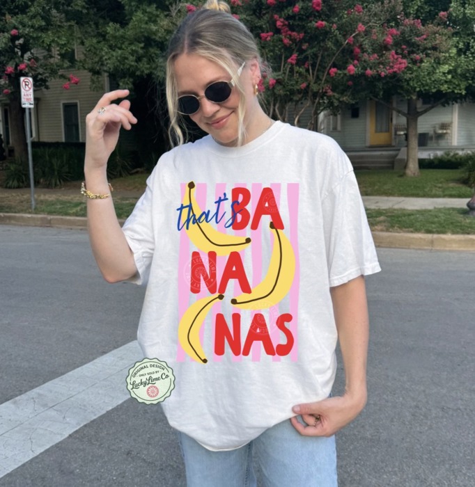 That’s Bananas Shirt, Summer Fruit Shirt, Food Pun T-Shirt, Retro Graphic Tee, Banana Graphic Tee, Trendy Summer Top