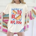 Small Off-white Bad Day To Be a Hot Dog Shirt, Hot Dog Lover Shirt, Comfort Colors® Summer Tee, Bad Day to Be a Hotdog, Funny 4th of July Shirt