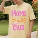 Small Yellow Tired Moms Baseball Club Shirt, Trendy Mama Shirt, Baseball Mom Tshirt, Sports Mama Gift, Trendy Sports Graphic Tee