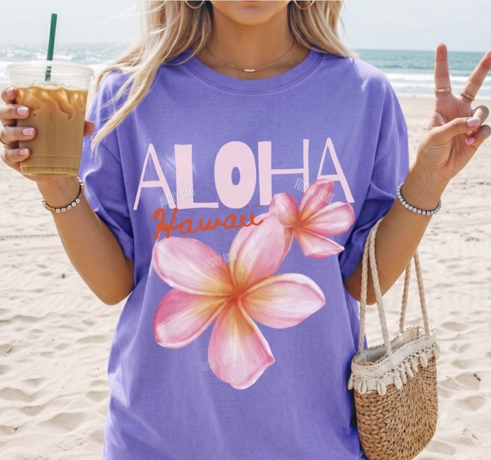 Aloha Hawaii Shirt, Aloha Tshirt, Vacation Graphic Tee, Vacay Mode Shirt, Travel Shirt, Comfort Colors® Shirt, Family Hawaii Vacation Top
