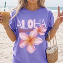 Aloha Hawaii Shirt, Aloha Tshirt, Vacation Graphic Tee, Vacay Mode Shirt, Travel Shirt, Comfort Colors® Shirt, Family Hawaii Vacation Top